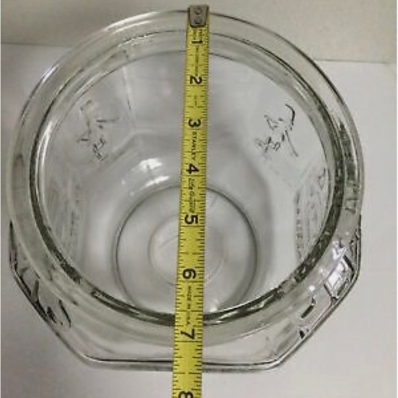 Set/3 Vintage octagon planters peanut jar, smaller jar with lid and can! - Picture 4 of 8